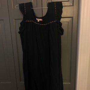 Cute comfy navy boho summer dress/cover up